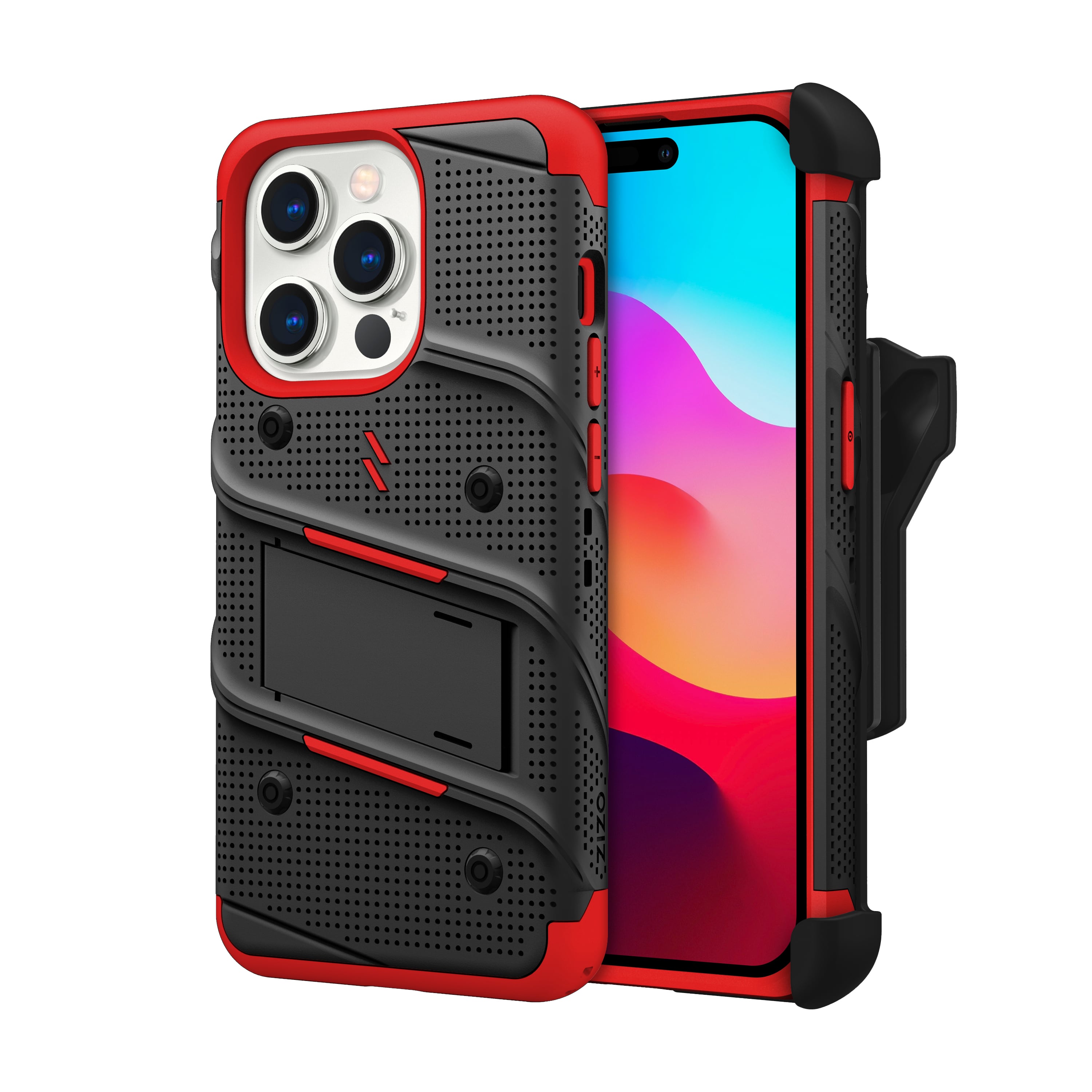 Pending, ZIZO BOLT Bundle iPhone 15 Pro Case - Red